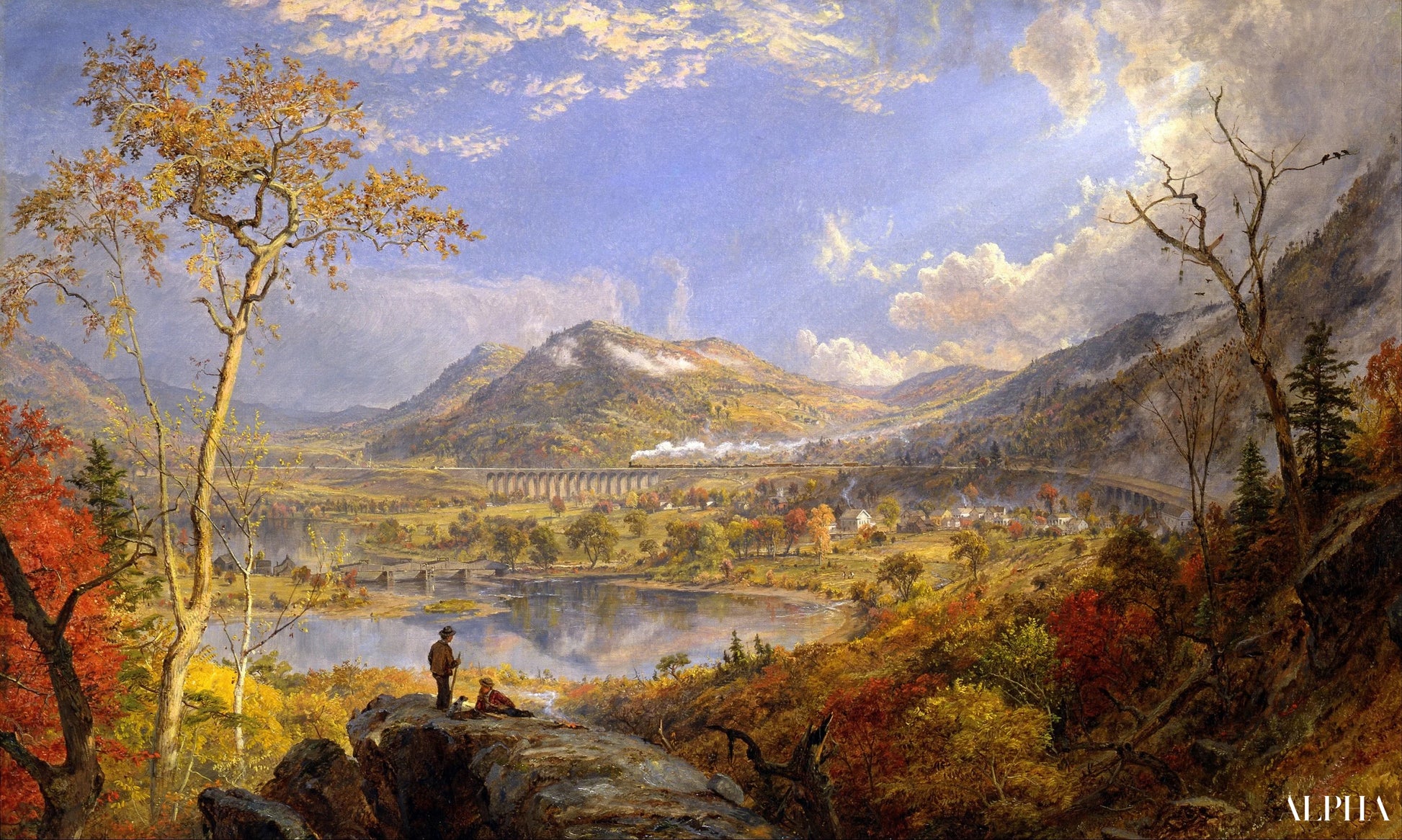 Starrucca Viaduct, Pennsylvania - Jasper Francis Cropsey - High-end reproductions of paintings and artworks