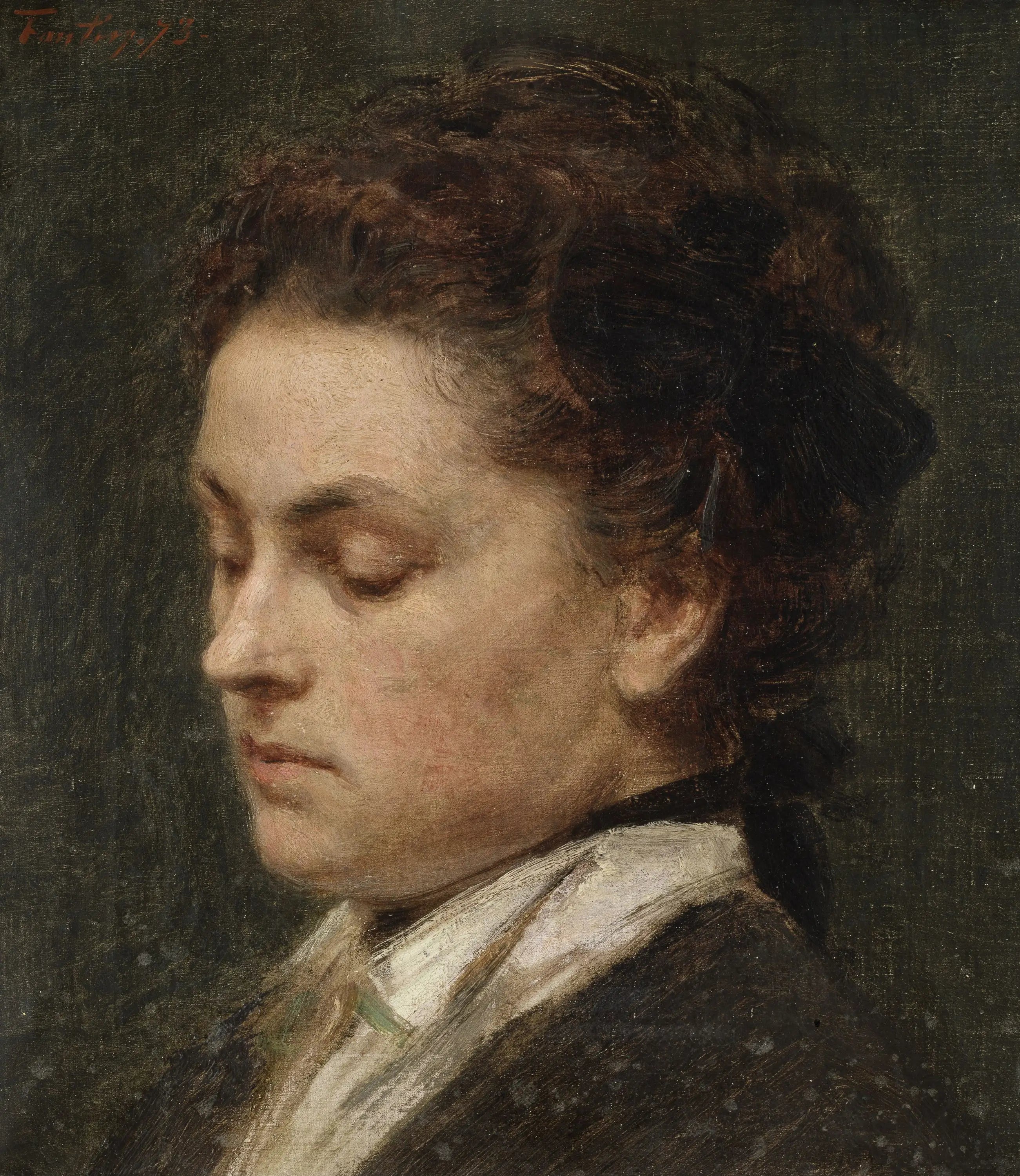 Victoria Dubourg l’épouse de l’artiste (étude) - Henri Fantin-Latour - Alpha Reproduction