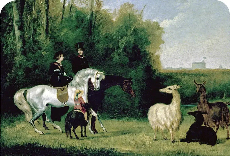 Victoria and Albert dans le parc de Windsor - John Frederick Herring, Sr.