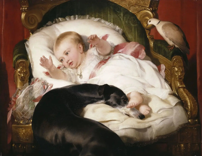 Victoria, Princess Royal, with Eos - Edwin Henry Landseer