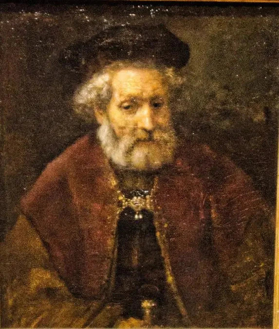 Old Man with a Beard and a Beret - Rembrandt