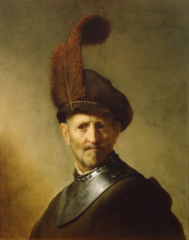 Old Man in Military Uniform - Rembrandt