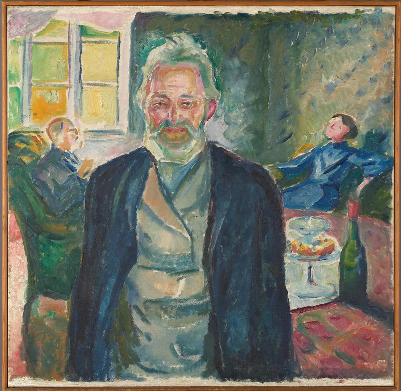 Old Man in Interior - Edvard Munch