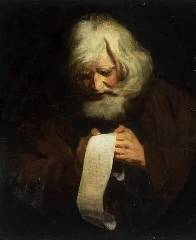 Old man reading - Joshua Reynolds