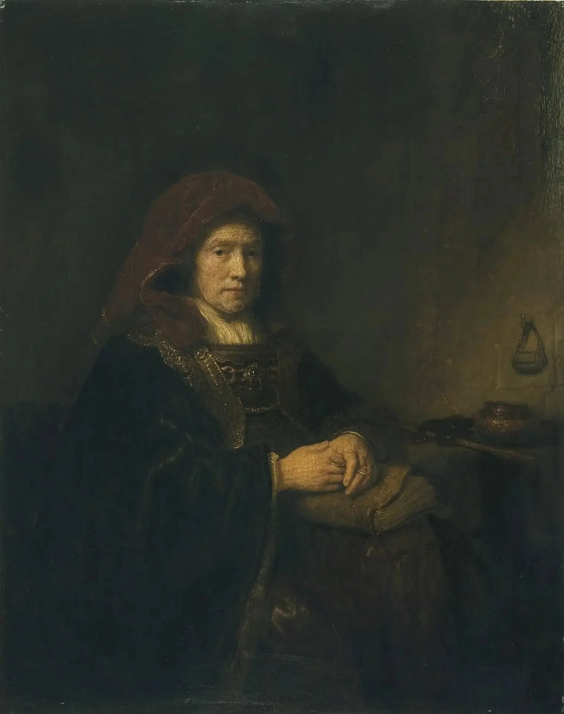 Old Woman with Glasses - Rembrandt