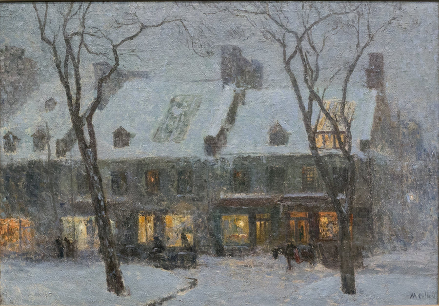 Old houses in Montreal - Maurice Galbraith Cullen