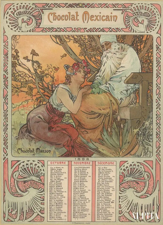 Vieillesse - Mucha - Reproductions de tableaux et peintures haut de gamme