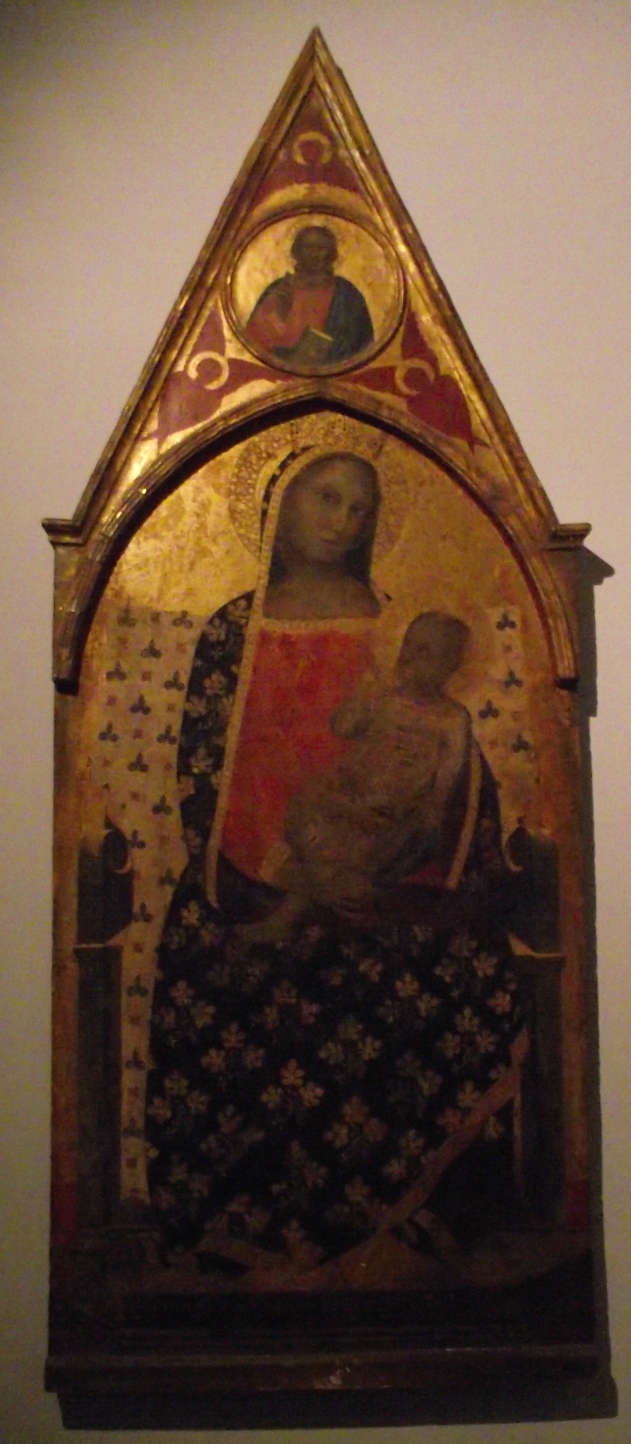 Vierge à l'Enfant - Allegretto Nuzi image 1 copie peinte à la main à l’huile