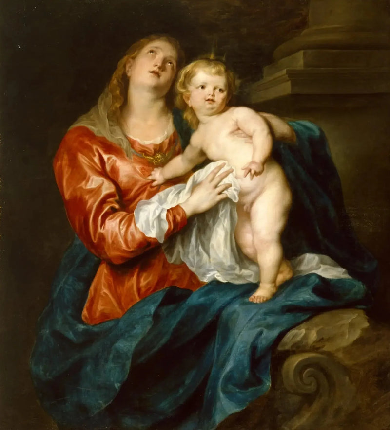 Virgin and Child. - Antoine van Dyck