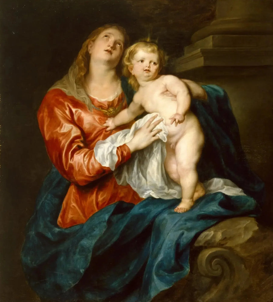 Virgin and Child. - Antoine van Dyck