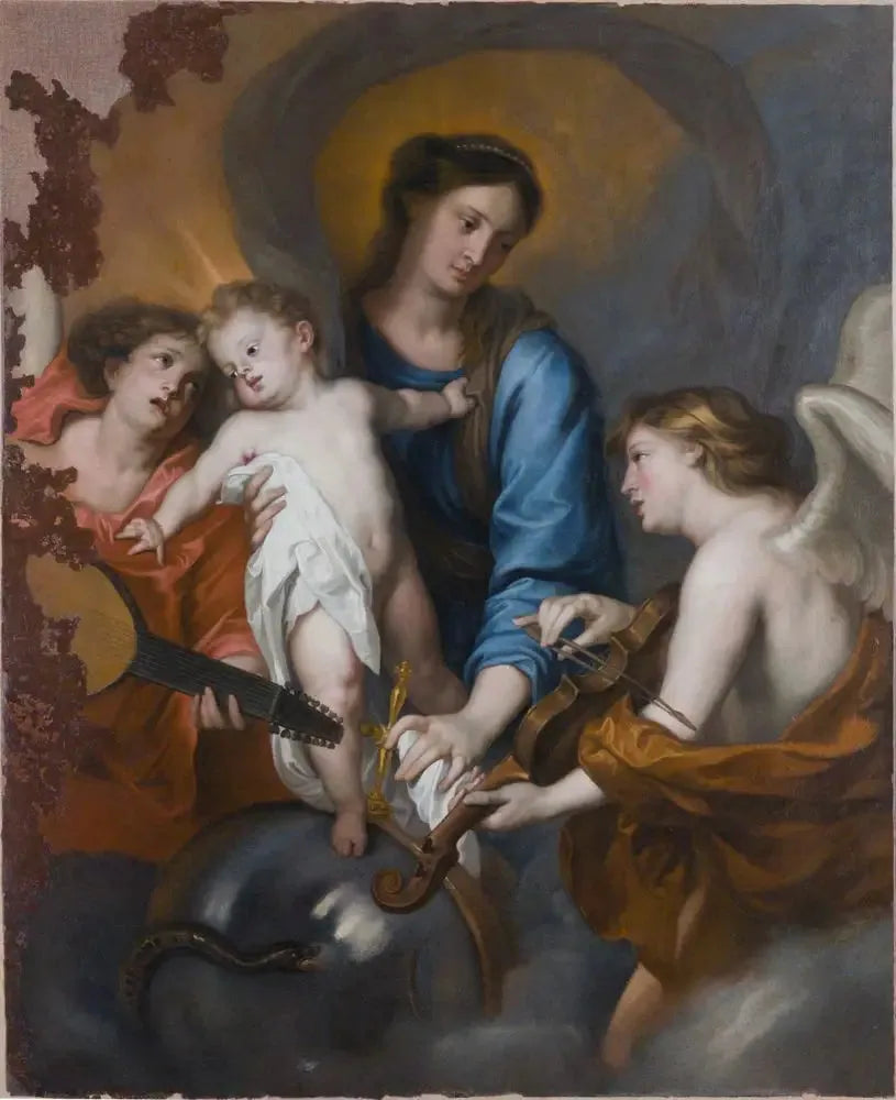 Virgin and Child with Angels - Antoine van Dyck