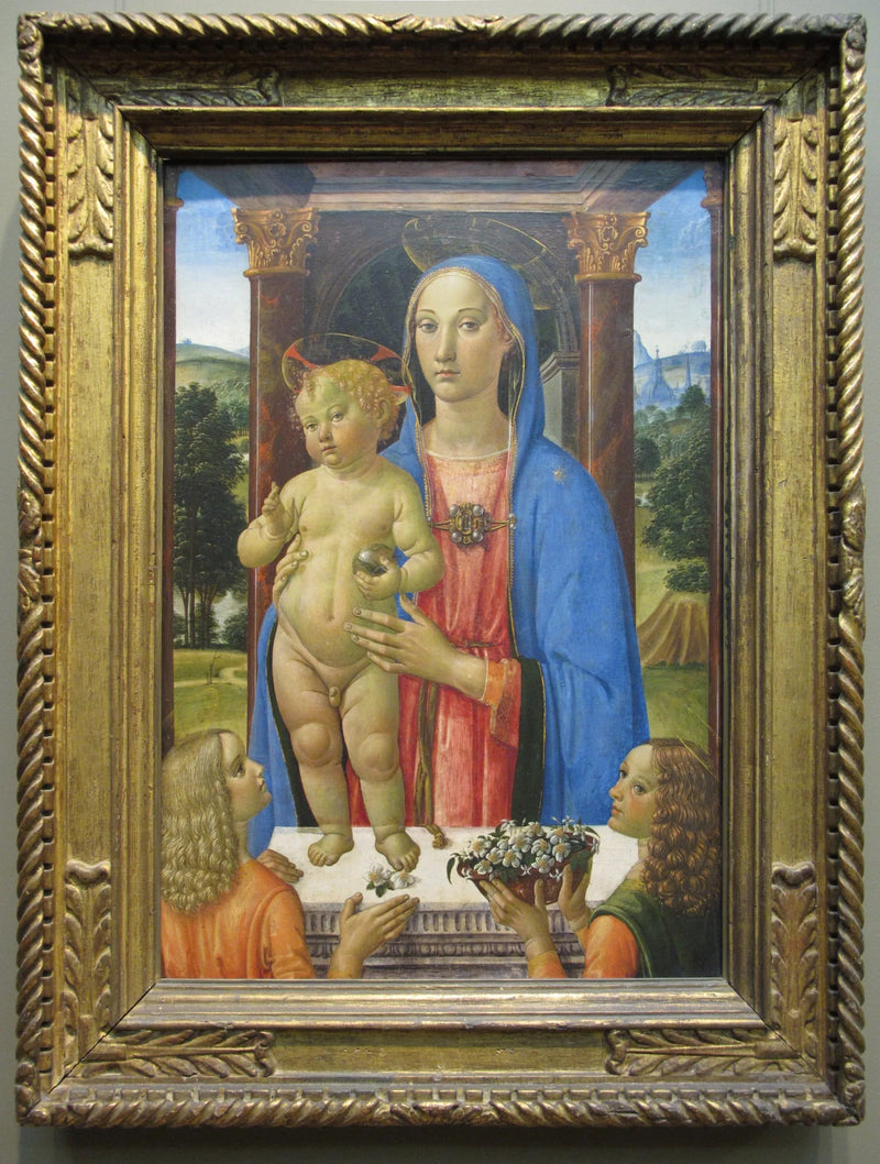 Virgin and Child with Angels - Cosimo Rosselli