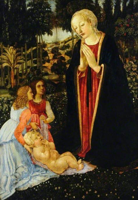 Virgin and Child with Angels - Cosimo Rosselli