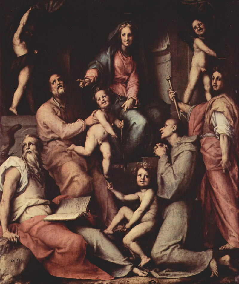 Virgin and Child, with Angels and Saints - Pontormo