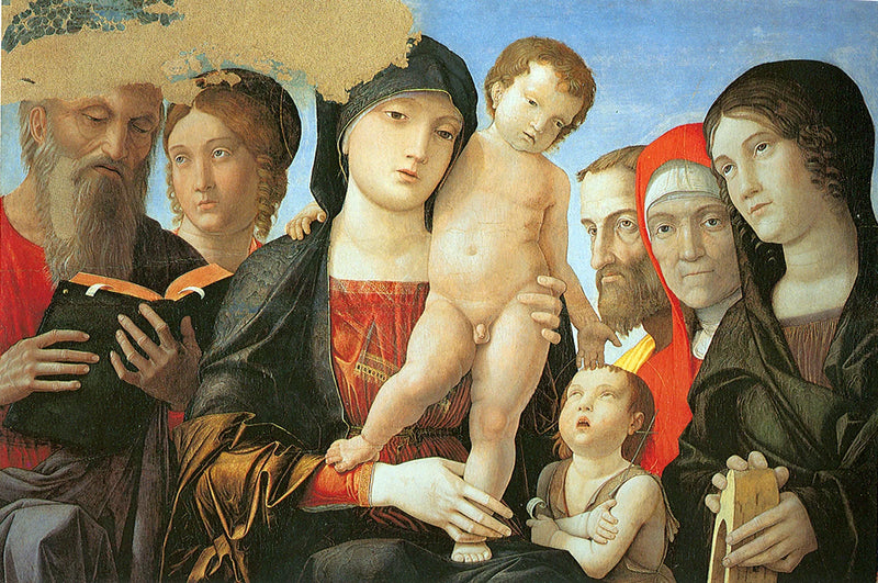 Virgin and Child with Saints - Andrea Mantegna
