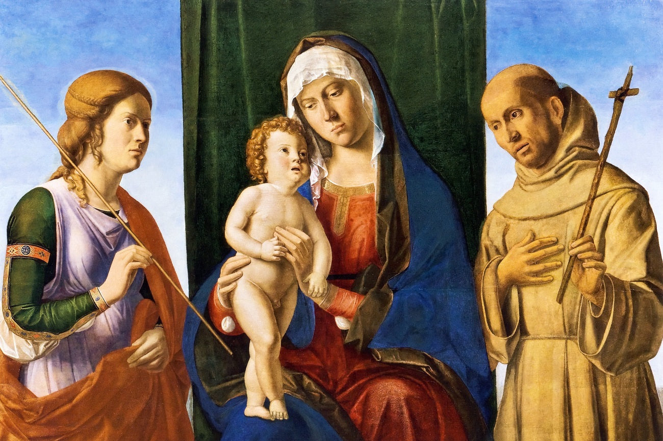 Vierge à l'Enfant avec des saints - Cima da Conegliano image 1 reproduction d’œuvre d’art à l’huile