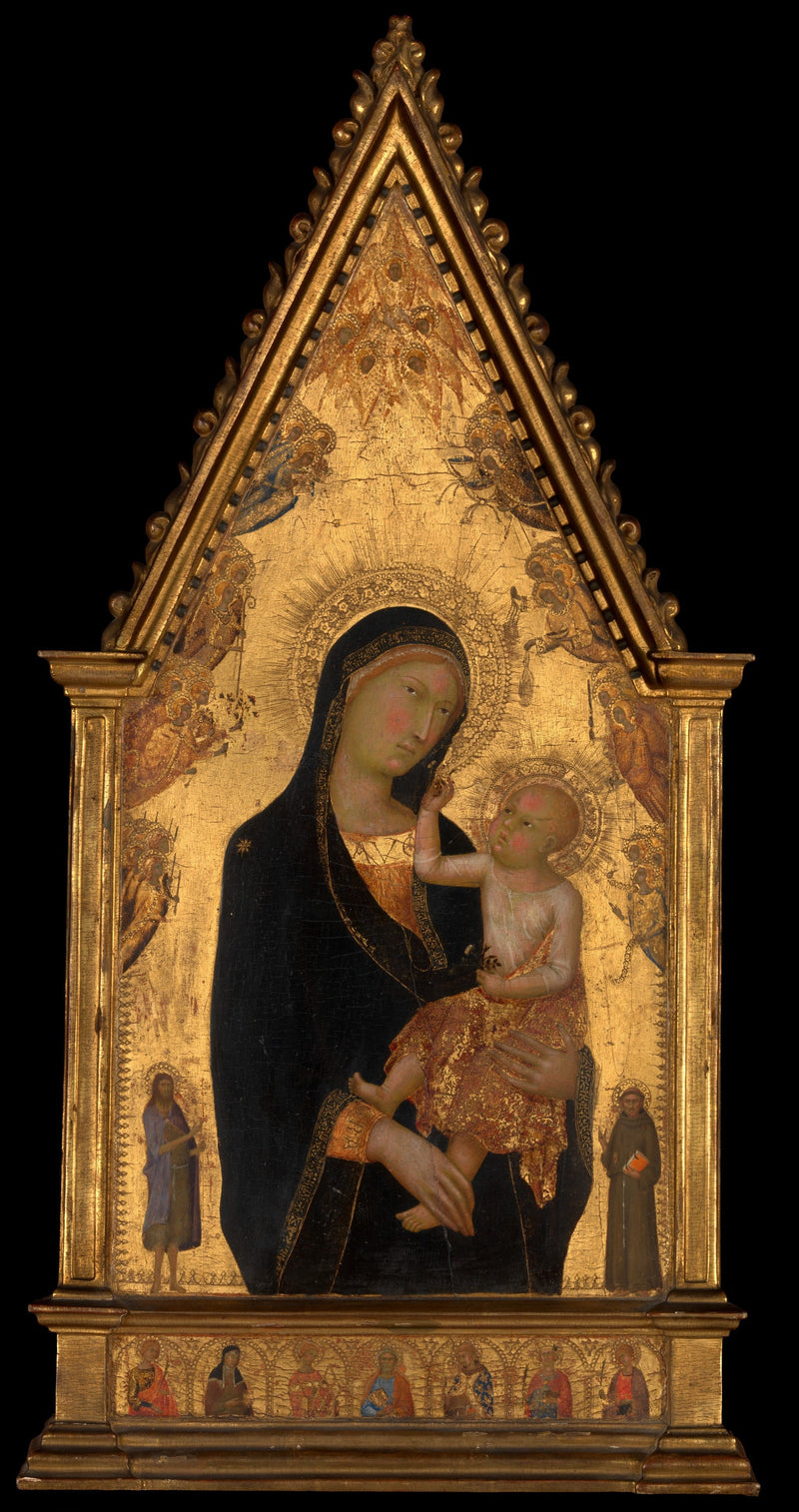 Virgin and Child with Saints and Angels - Lippo Memmi