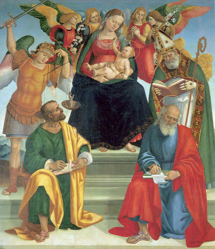 Virgin and Child with Saints and Angels - Luca Signorelli