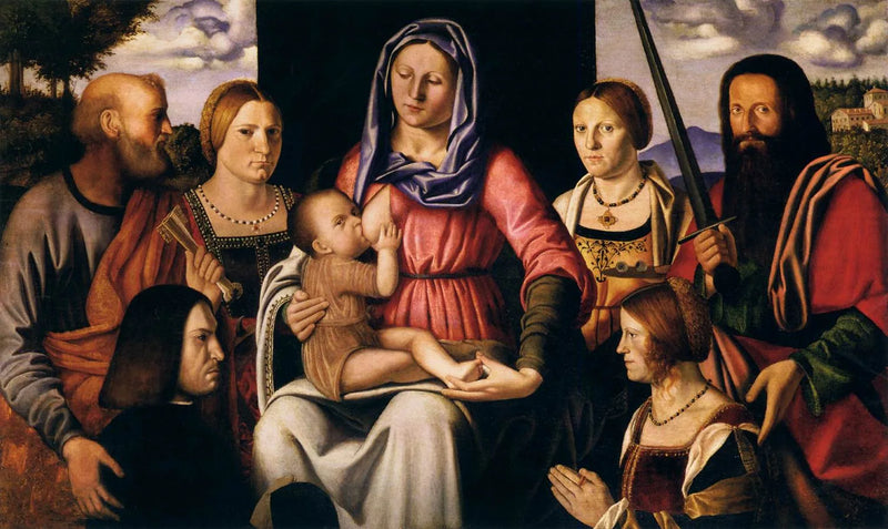 Virgin and Child with Saints and Donors - Bernardino Luini