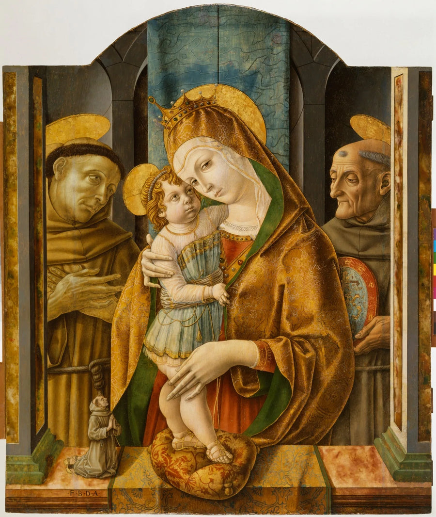 Virgin and Child with Saints and a Donor - Carlo Crivelli