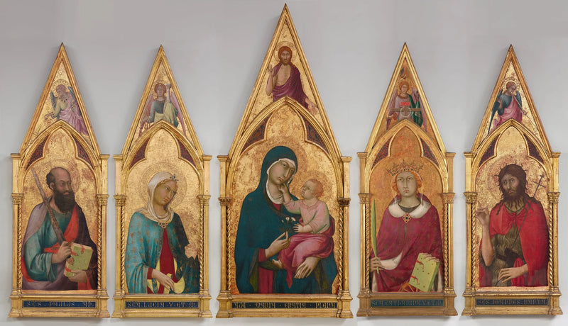 Virgin and Child with Saints - Simone Martini