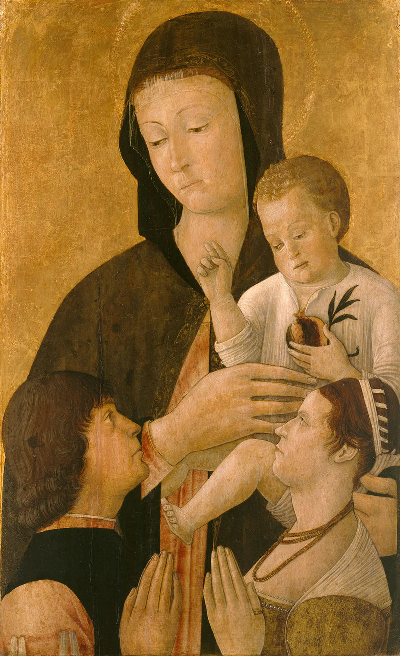 Virgin and Child with Two Donors - Gentile Bellini