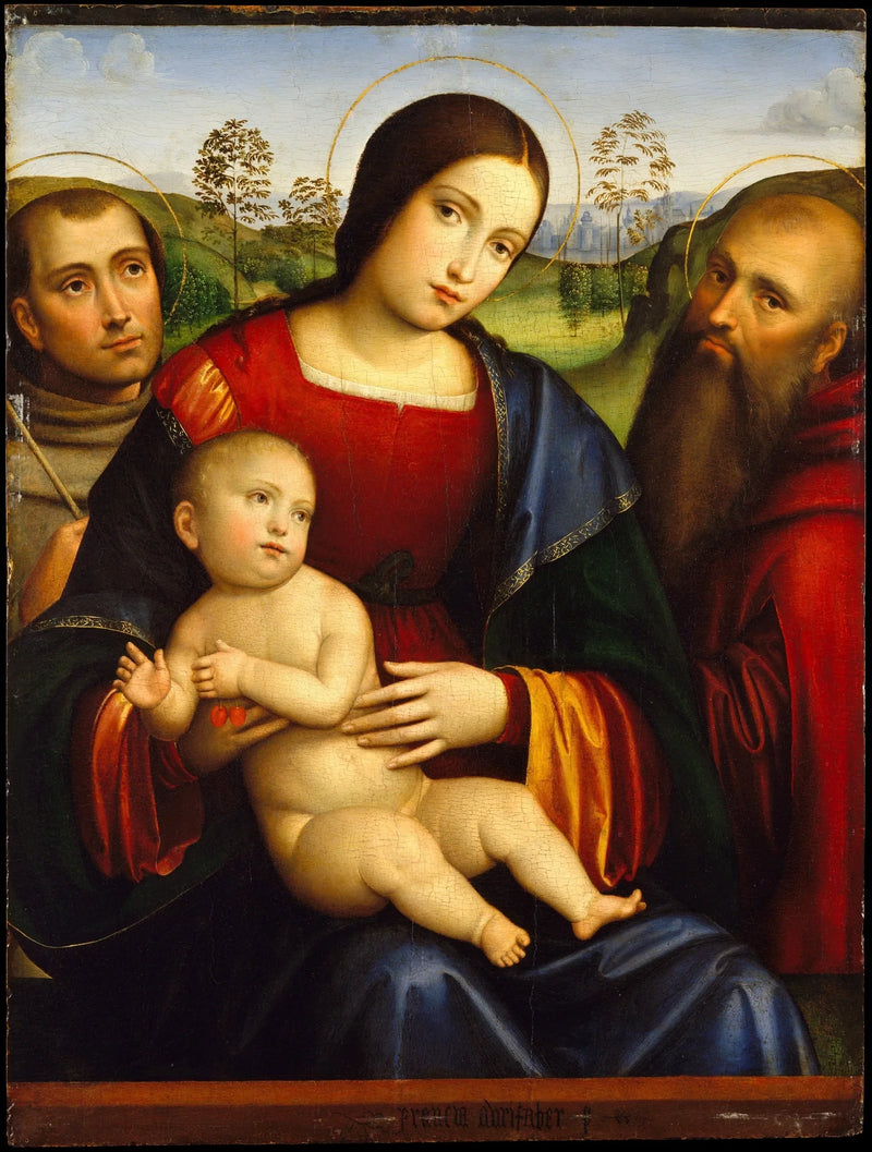 Virgin and Child with Saints Francis and Jerome - Francesco Francia