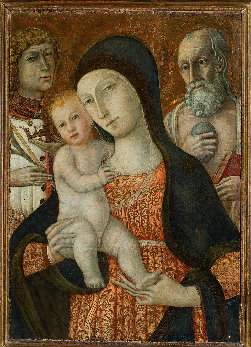Virgin and Child with Saints Miniatus and Jerome - Matteo di Giovanni