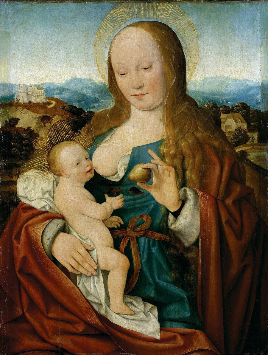 Virgin and Child with Pear - Joos van Cleve