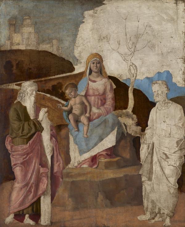 Virgin and Child with Saint Andrew and Saint Peter - Cima da Conegliano