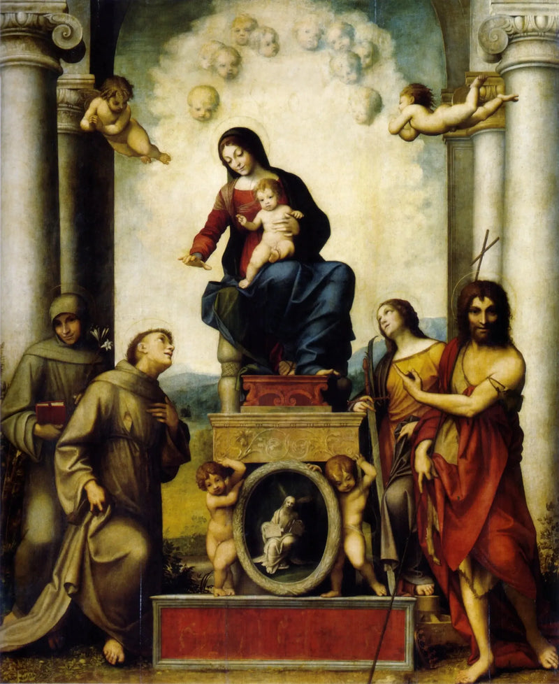 Virgin and Child with Saint Francis - Antonio da Correggio