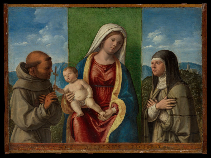Virgin and Child with Saint Francis and Saint Clare - Cima da Conegliano