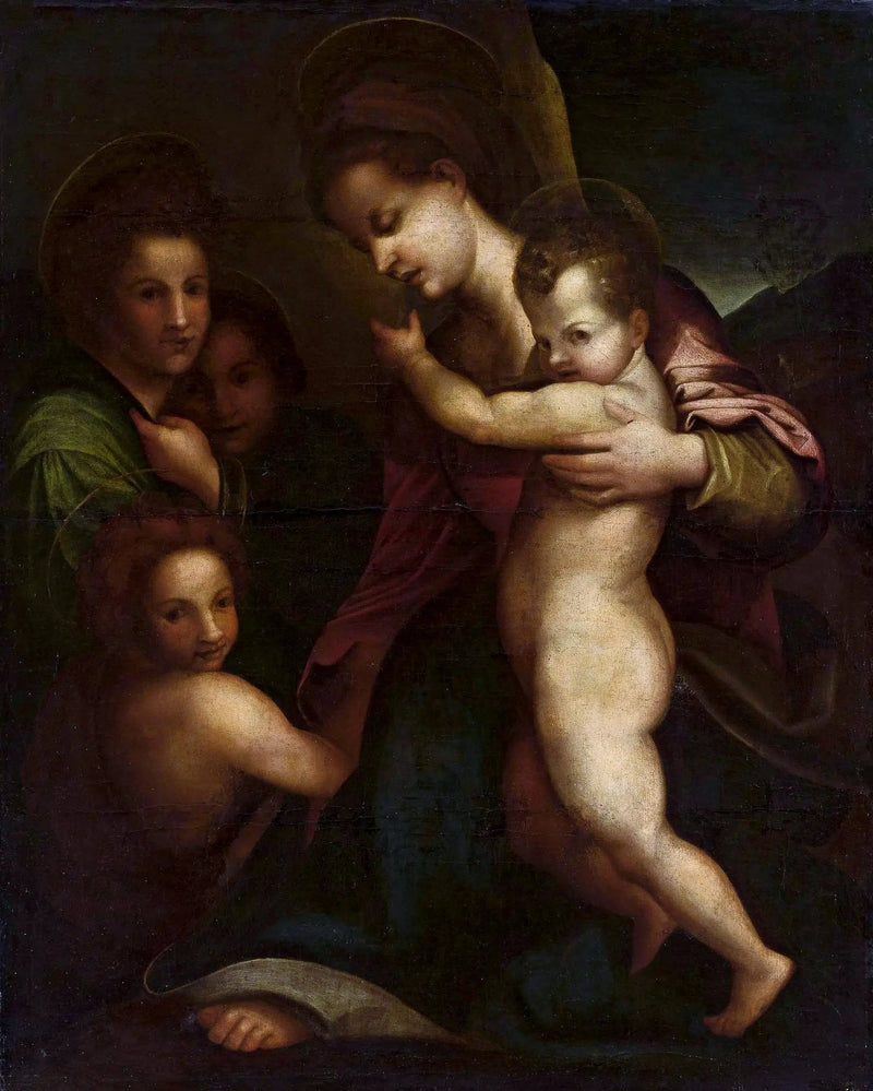 Virgin and Child with Saint John the Baptist - Andrea del Sarto