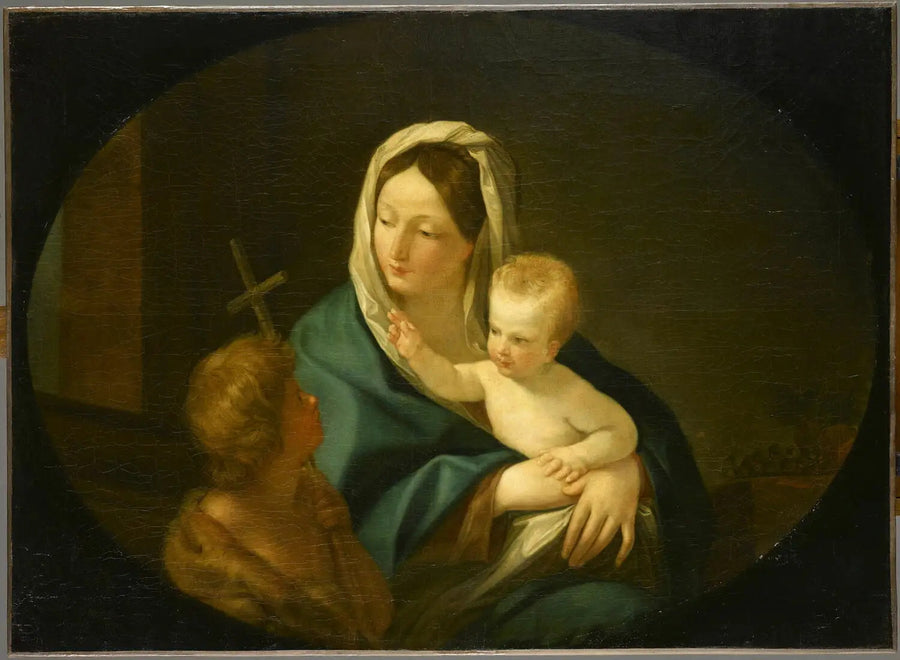 Virgin and Child with Saint John the Baptist - Guido Reni