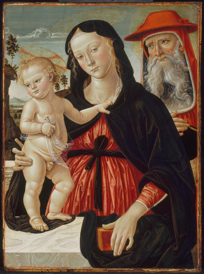 Virgin and Child with Saint Jerome - Pinturicchio