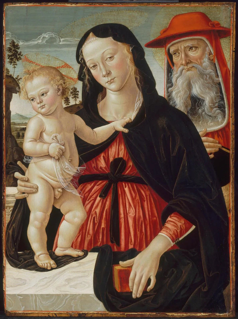 Virgin and Child with Saint Jerome - Pinturicchio