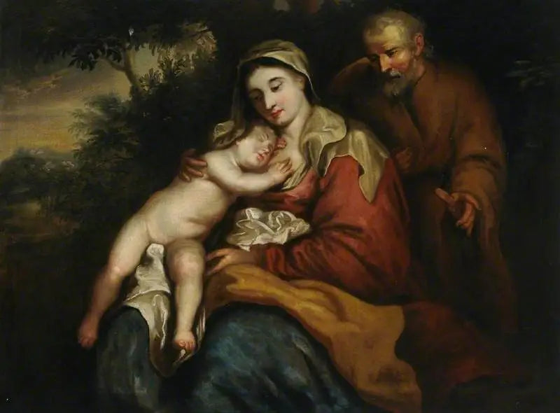 Vierge à l'Enfant avec saint Joseph - Antoine van Dyck image 1 copie de tableau peinte à la main