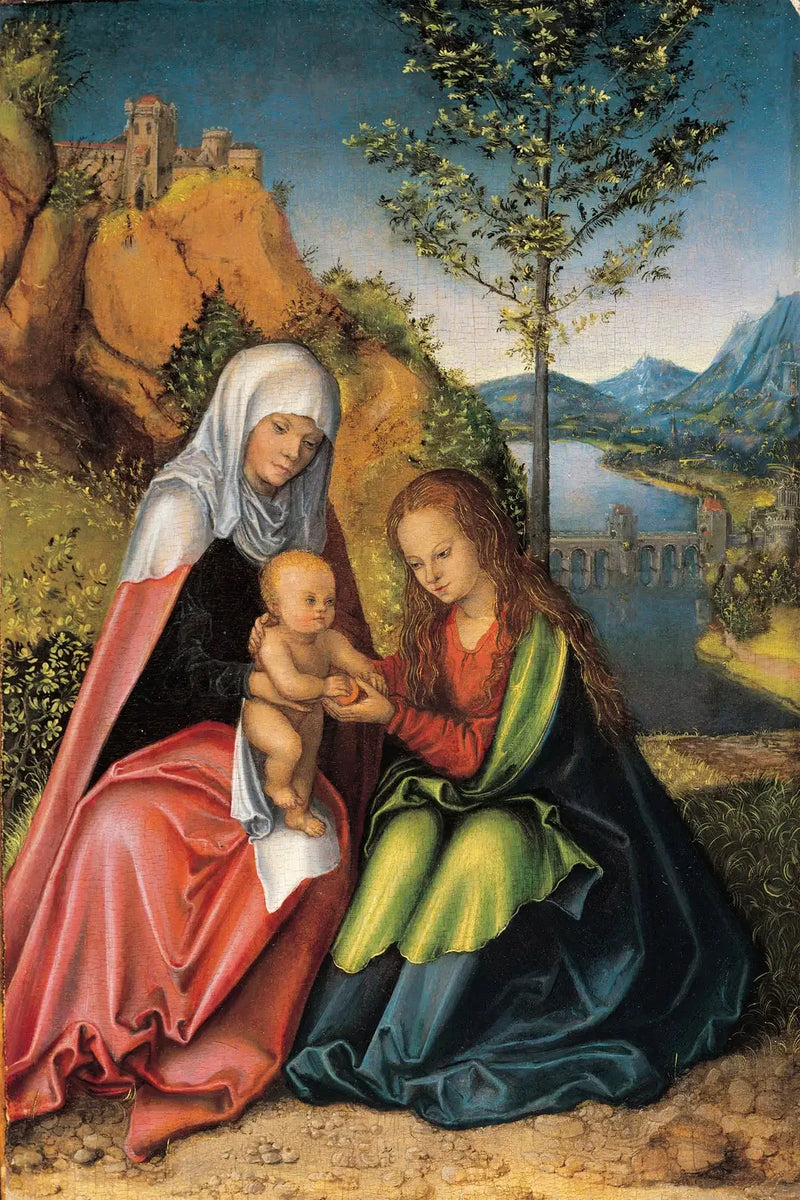 Virgin and Child with Saint Anne - Lucas Cranach the Elder