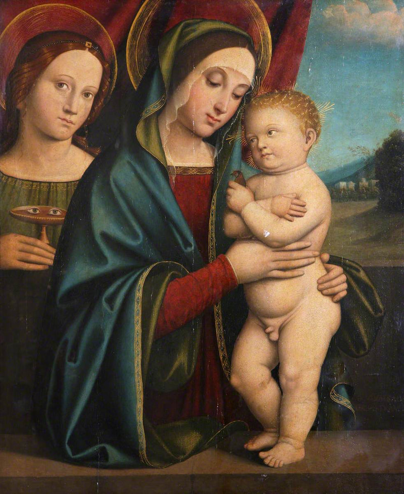 Virgin and Child with Saint Lucy - Francesco Francia
