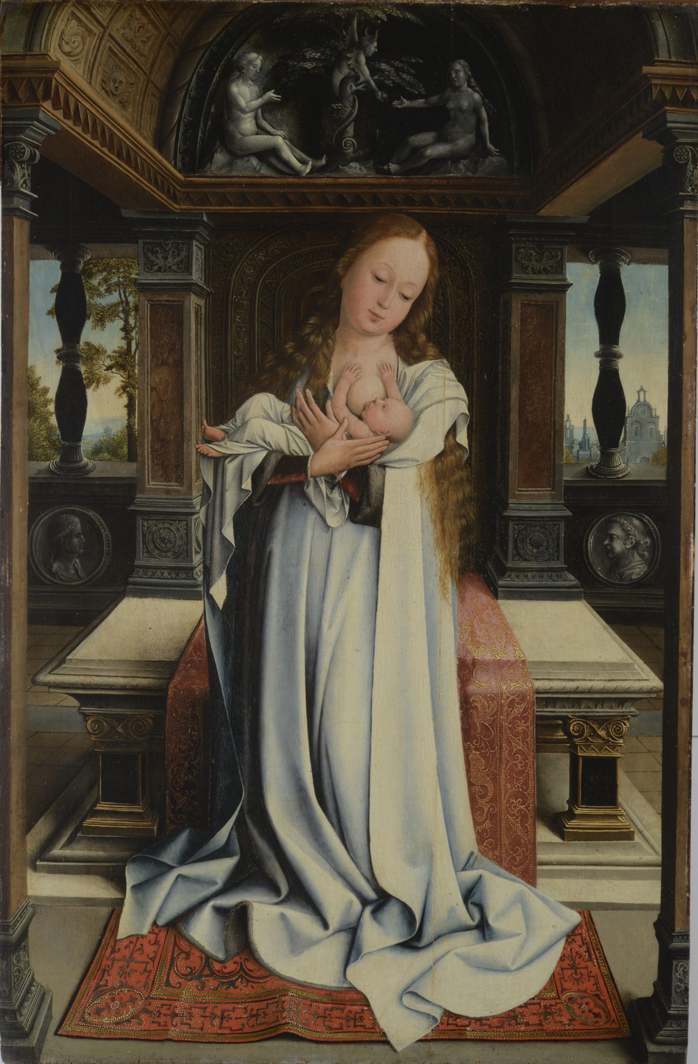 Vierge à l'Enfant - Bernard van Orley image 1 tableau peint à l’huile sur toile