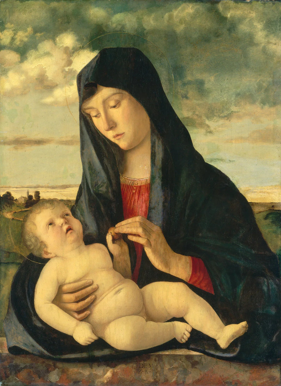 Virgin and Child in a Landscape - Giovanni Bellini
