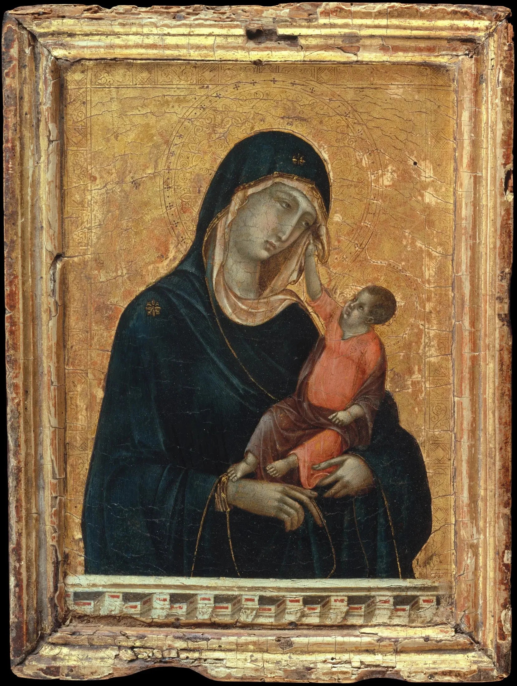 Vierge à l'Enfant - Duccio di Buoninsegna image 1 reproduction artisanale de tableau