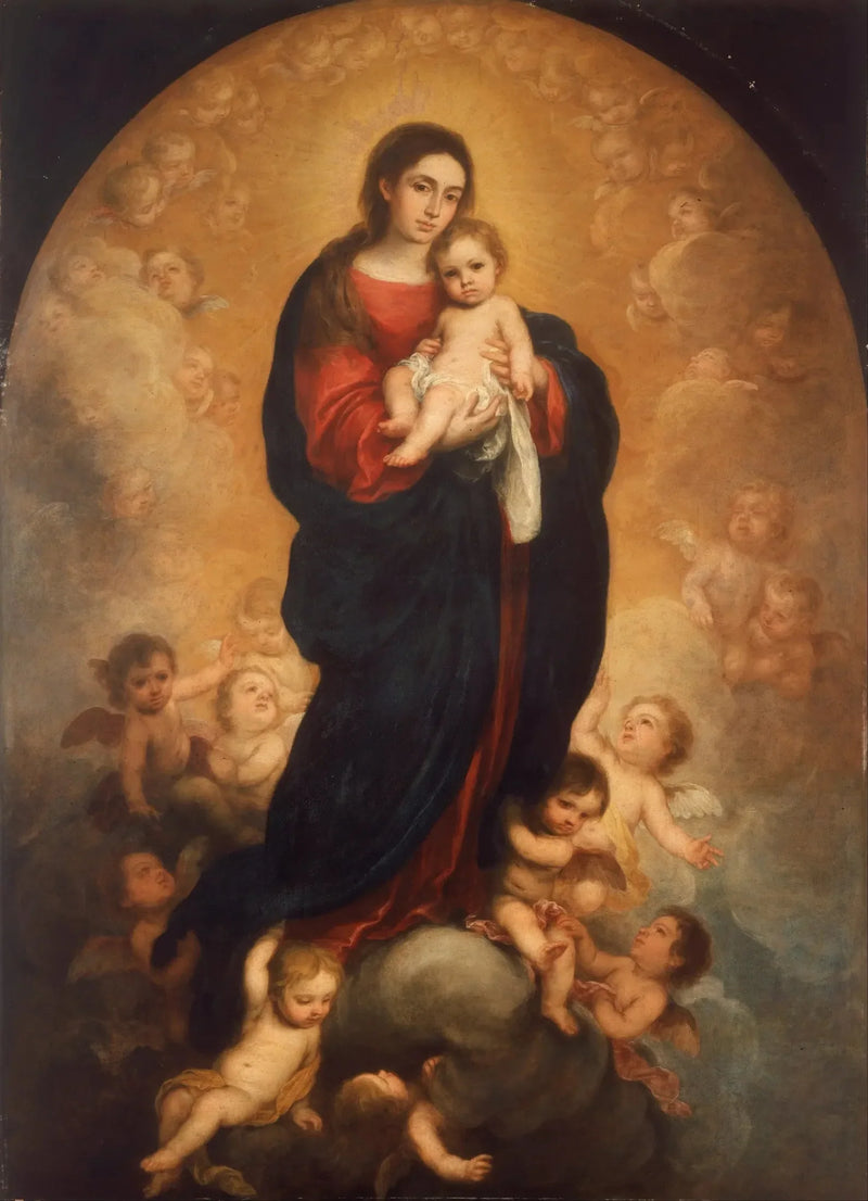 Virgin and Child in Glory - Bartolomé Esteban Murillo