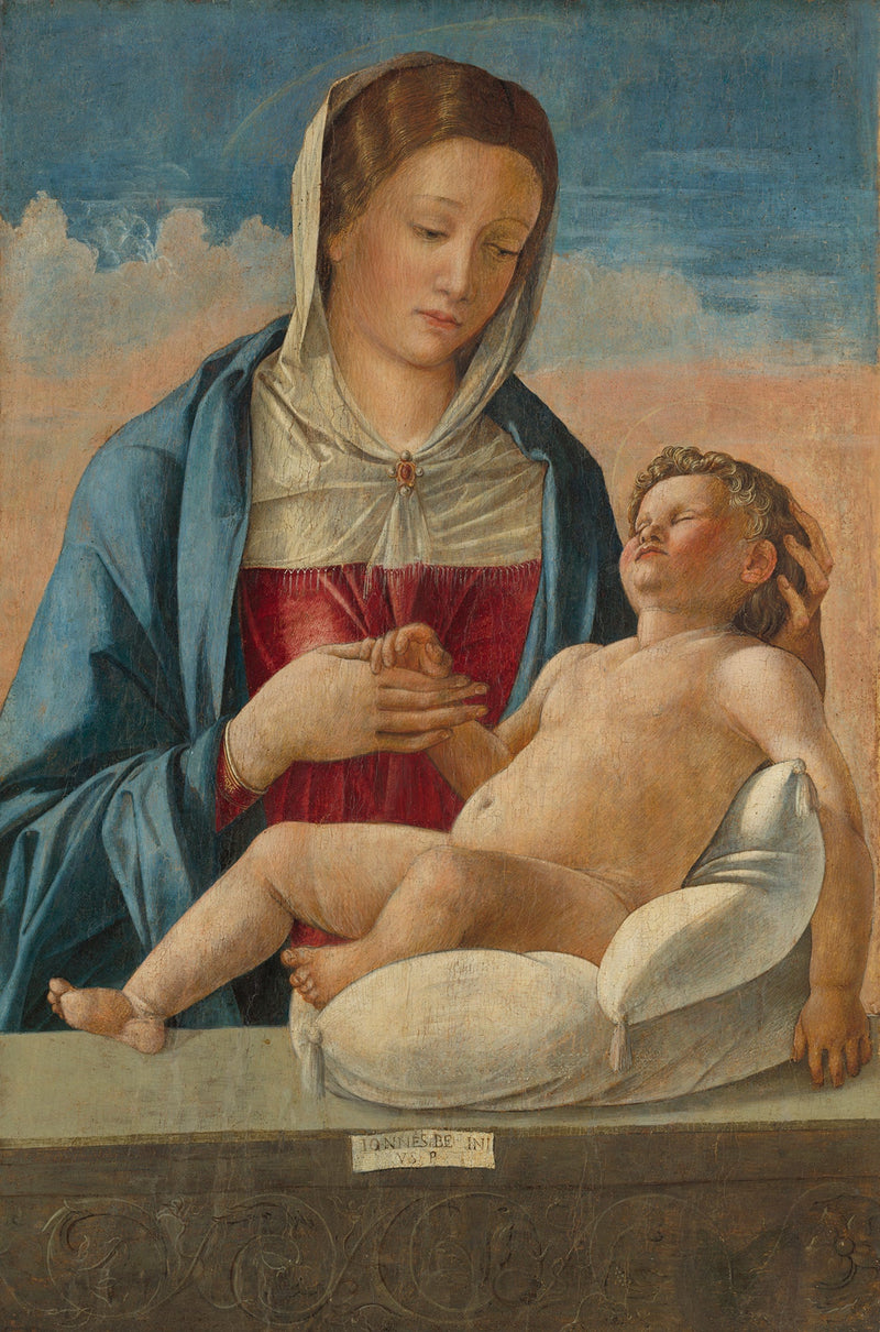Virgin and Child Sleeping on a Parapet - Giovanni Bellini