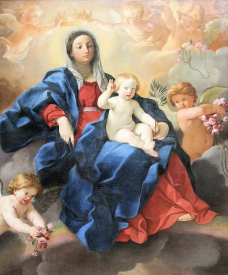 Virgin and Child surrounded by angels - Guido Reni