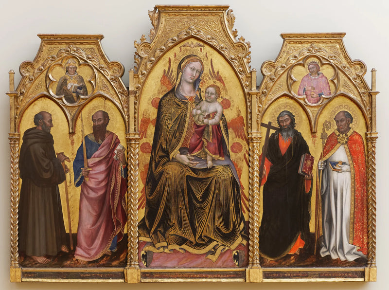 Virgin and Child between Saints Gerard, Paul, Andrew, and Nicholas - Taddeo di Bartolo