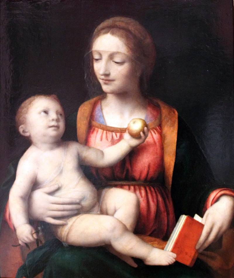 Virgin and Child with Apple - Bernardino Luini