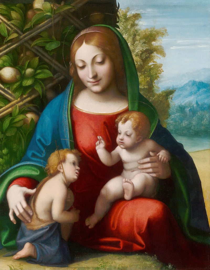Virgin and Child with Saint John - Antonio da Correggio