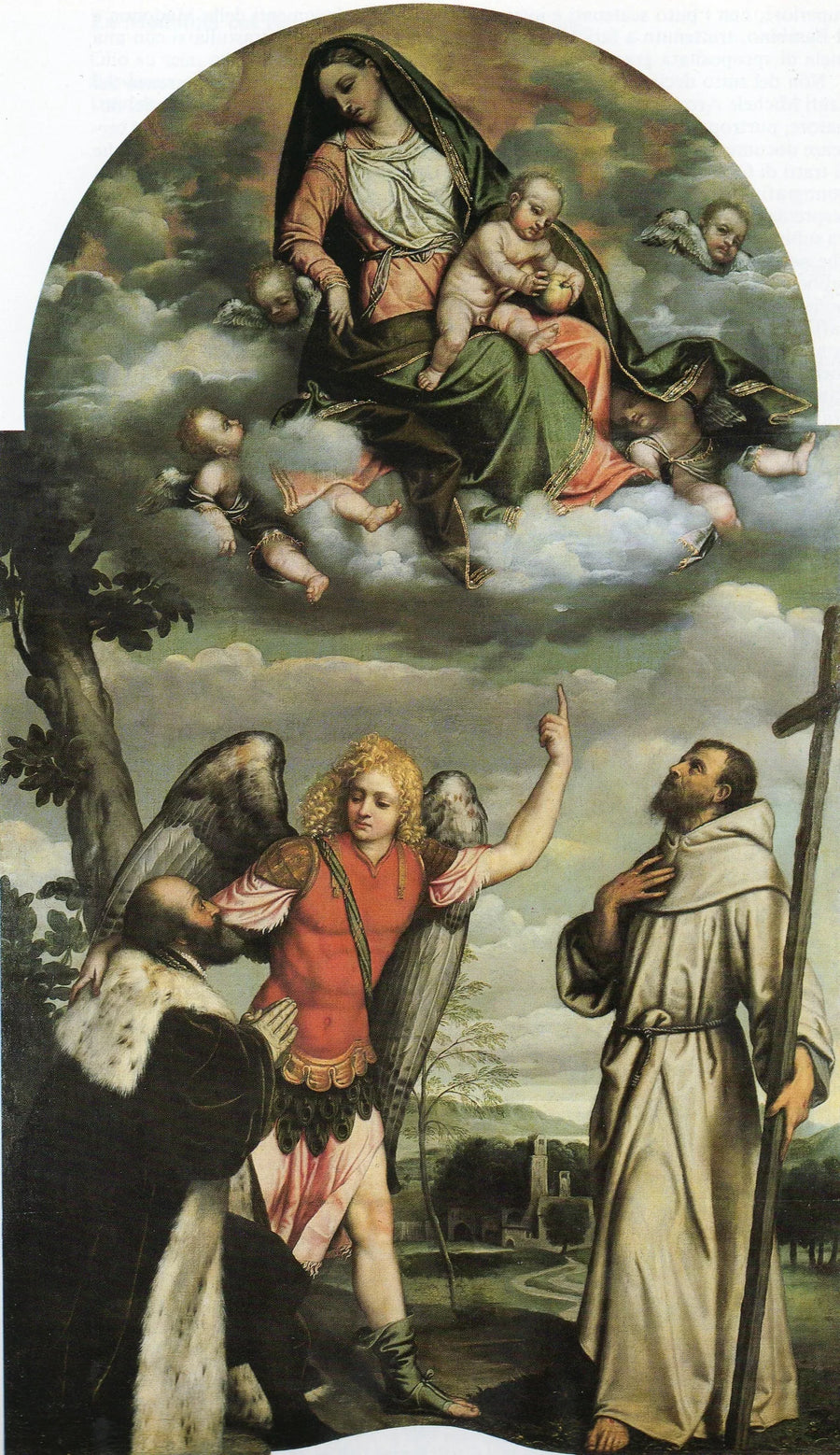 Virgin and Child with Saints - Alessandro Bonvicino