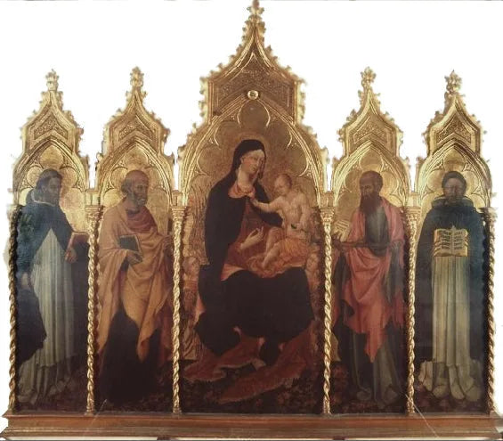 Virgin and Child with Saints - Giovanni di Paolo